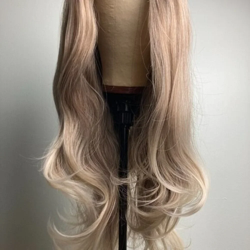 Ash Brown Wigs,Ombre Blonde Wig